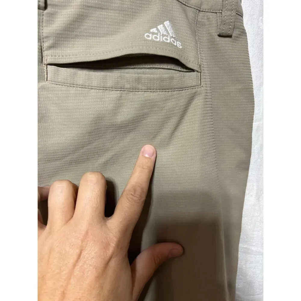 Adidas Performance Pants 40x32 Tan Climacool Rip Stop Golf